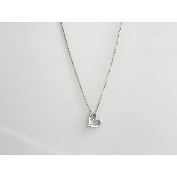 Heart CZ "My Daughter" Engraved Sterling Silver Vintage Pendant Necklace - 24" - Picture 11 of 11